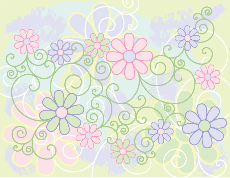free vector Lovely background pattern vector material